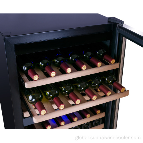 China 66 Bottle Quiet Operation Wine Refrigerator Wine Cabinet Supplier